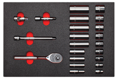 Proto® Foam Tray for Tool Set J52136 with Classic Pear Head Ratchet- 11x16" - Americas Industrial Supply