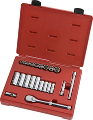 Proto® 3/8" Drive 22 Piece Socket Set - 12 Point - Americas Industrial Supply