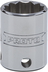 Proto® Tether-Ready 3/8" Drive Socket 18 mm - 12 Point - Americas Industrial Supply