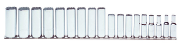 Proto® 3/8" Drive 18 Piece Metric Deep Socket Set - 12 Point - Americas Industrial Supply