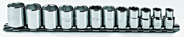 Proto® 3/8" Drive 12 Piece Metric Socket Set - 6 Point - Americas Industrial Supply
