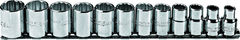 Proto® 3/8" Drive 12 Piece Metric Socket Set - 12 Point - Americas Industrial Supply