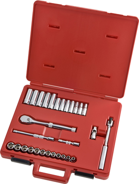 Proto® 3/8" Drive 29 Piece Metric Socket, Combination Set - 6 Point - Americas Industrial Supply