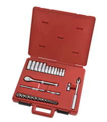 Proto® 3/8" Drive 29 Piece Metric Socket, Combination Set - 12 Point - Americas Industrial Supply