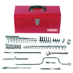 Proto® 3/8" Drive 57 Piece Metric Socket Set - 12 Point - Americas Industrial Supply