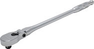 Proto® 1/2" Drive Flex Head Precision 90 Pear Head Ratchet Long 18"- Full Polish - Americas Industrial Supply