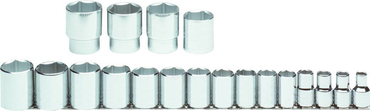 Proto® 1/2" Drive 19 Piece Socket Set - 6 Point - Americas Industrial Supply