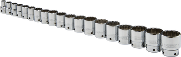 Proto® Tether-Ready 1/2" Drive 19 Piece Socket Set - 12 Point - Americas Industrial Supply