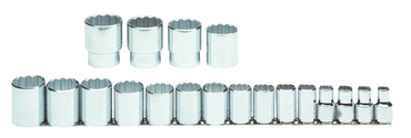 Proto® 1/2" Drive 19 Piece Socket Set - 12 Point - Americas Industrial Supply
