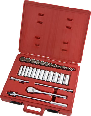 Proto® 1/2" Drive 30 Piece Socket Set - 12 Point - Americas Industrial Supply