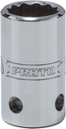 Proto® Tether-Ready 1/2" Drive Socket 15 mm - 12 Point - Americas Industrial Supply