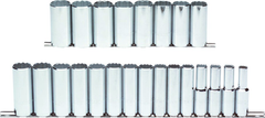 Proto® 1/2" Drive 23 Piece Metric Deep Socket Set - 12 Point - Americas Industrial Supply