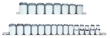 Proto® 1/2" Drive 23 Piece Metric Socket Set - 6 Point - Americas Industrial Supply