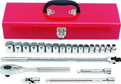 Proto® 1/2" Drive 22 Piece Metric Socket Set - 12 Point - Americas Industrial Supply