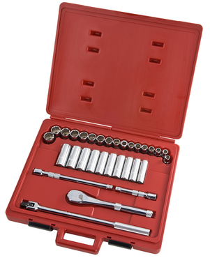 Proto® 1/2" Drive 31 Piece Metric Socket Set - 12 Point - Americas Industrial Supply