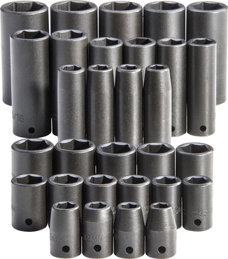 Proto® 1/2" Drive 30 Piece Impact Socket Set - Americas Industrial Supply