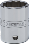 Proto® Tether-Ready 1/2" Drive Socket 22 mm - 12 Point - Americas Industrial Supply