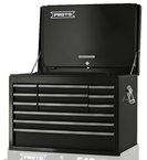 Proto® 440SS 27" Top Chest with Drop Front - 12 Drawer, Black - Americas Industrial Supply