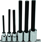 Proto® 1/2" Drive 6 Piece Extra Long Hex Bit Set - Americas Industrial Supply