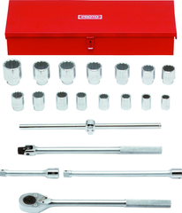 Proto® 3/4" Drive 20 Piece Socket Set - 12 Point - Americas Industrial Supply