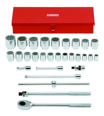 Proto® 3/4" Drive 29 Piece Socket Set - 12 Point - Americas Industrial Supply