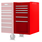 Proto® 550S Side Cabinet - 6 Drawer, Gloss Red - Americas Industrial Supply