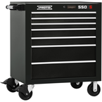 Proto® 550S 34" Roller Cabinet - 7 Drawer, Gloss Black - Americas Industrial Supply