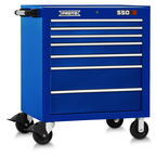 Proto® 550S 34" Roller Cabinet - 7 Drawer, Gloss Blue - Americas Industrial Supply