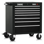 Proto® 550S 34" Roller Cabinet - 8 Drawer, Gloss Black - Americas Industrial Supply