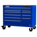 Proto® 550E 50" Front Facing Power Workstation w/ USB - 10 Drawer, Gloss Blue - Americas Industrial Supply