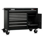 Proto® 550S 50" Workstation - 8 Drawer & 2 Shelves, Gloss Black - Americas Industrial Supply