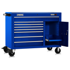 Proto® 550S 50" Workstation - 8 Drawer & 1 Shelf, Gloss Blue - Americas Industrial Supply