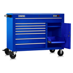 Proto® 550S 50" Workstation - 8 Drawer & 2 Shelves, Gloss Blue - Americas Industrial Supply