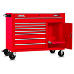 Proto® 550S 50" Workstation - 8 Drawer & 1 Shelf, Gloss Red - Americas Industrial Supply