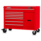 Proto® 550S 50" Workstation - 8 Drawer & 2 Shelves, Gloss Red - Americas Industrial Supply