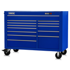 Proto® 550S 57" Workstation - 13 Drawer, Gloss Blue - Americas Industrial Supply