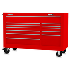 Proto® 550S 66" Workstation - 12 Drawer, Gloss Red - Americas Industrial Supply