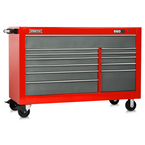 Proto® 550S 66" Workstation - 12 Drawer, Safety Red and Gray - Americas Industrial Supply