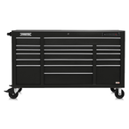 Proto® 550E 67" Front Facing Power Workstation w/ USB - 18 Drawer, Gloss Black - Americas Industrial Supply