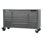 Proto® 550E 67" Front Facing Power Workstation w/ USB - 18 Drawer, Dual Gray - Americas Industrial Supply