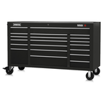 Proto® 550S 67" Workstation - 20 Drawer, Gloss Black - Americas Industrial Supply