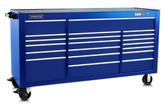 Proto® 550S 78" Workstation - 20 Drawer, Gloss Blue - Americas Industrial Supply