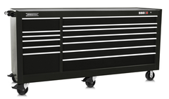 Proto® 550S 88" Workstation - 13 Drawer, Gloss Black - Americas Industrial Supply