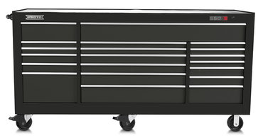 Proto® 550S 88" Workstation - 18 Drawer, Dual Black - Americas Industrial Supply