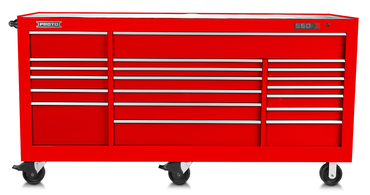 Proto® 550S 88" Workstation - 18 Drawer, Gloss Red - Americas Industrial Supply