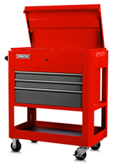 Proto® Heavy Duty Utility Cart- 3 Drawer Red - Americas Industrial Supply