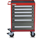 Proto® 560S 30" Roller Cabinet- 6 Drawer- Safety Red & Gray - Americas Industrial Supply
