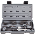 Proto® 91 Piece Multibit Set with Ratcheting Screwdriver and T-Handle - Americas Industrial Supply