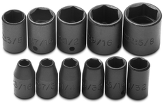 Proto® 1/4" Drive 11 Piece Impact Socket Set - 6 Point - Americas Industrial Supply