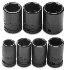 Proto® 1/4" Drive 7 Piece Metric Impact Socket Set - 6 Point - Americas Industrial Supply